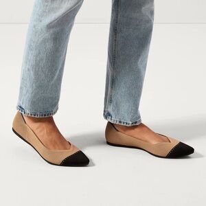 Rothy's The Point II flats in Camel Captoe 8.5